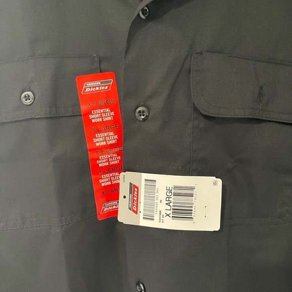NWT DICKIES GENUINE TEMP CONTROL XL MENS SHORT SLEEVE BLACK WORK - Picture 5 of 6